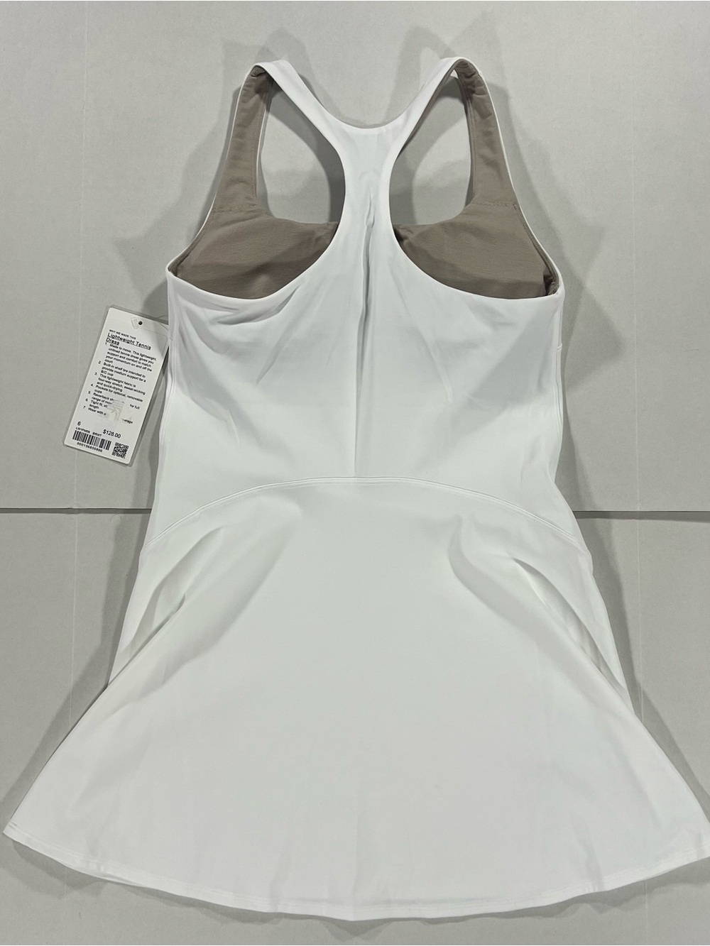 Lululemon Lightweight Tennis Dress Bright White Women's Size 6 - Picture 4 of 7
